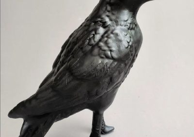 Corbotté Sculpture bronze corbeau Ghyslain Bertholon GalerieXXIe Montbrison
