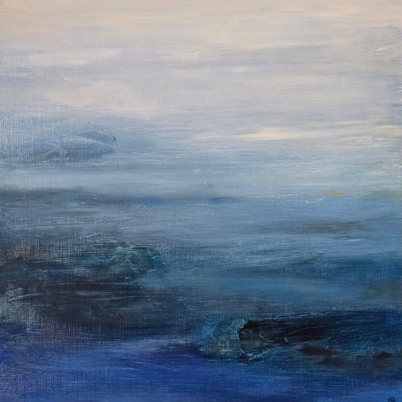 Paysage à l'huile sur toile Pierre Ngo Tan Galerie XXIe Montbrison