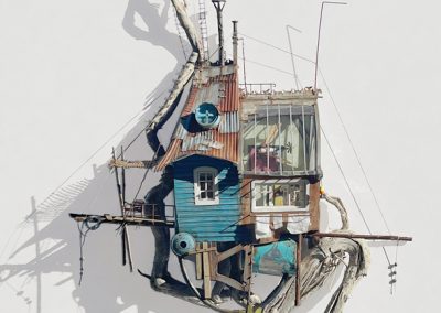 Une cabane sur le Mignon David Mansot Galerie XXIe Montbrison upcycling